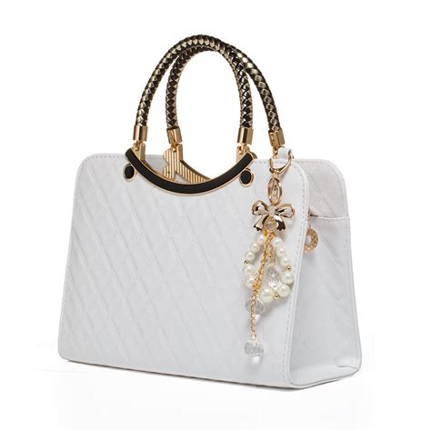 Women's White Designer Handbags 